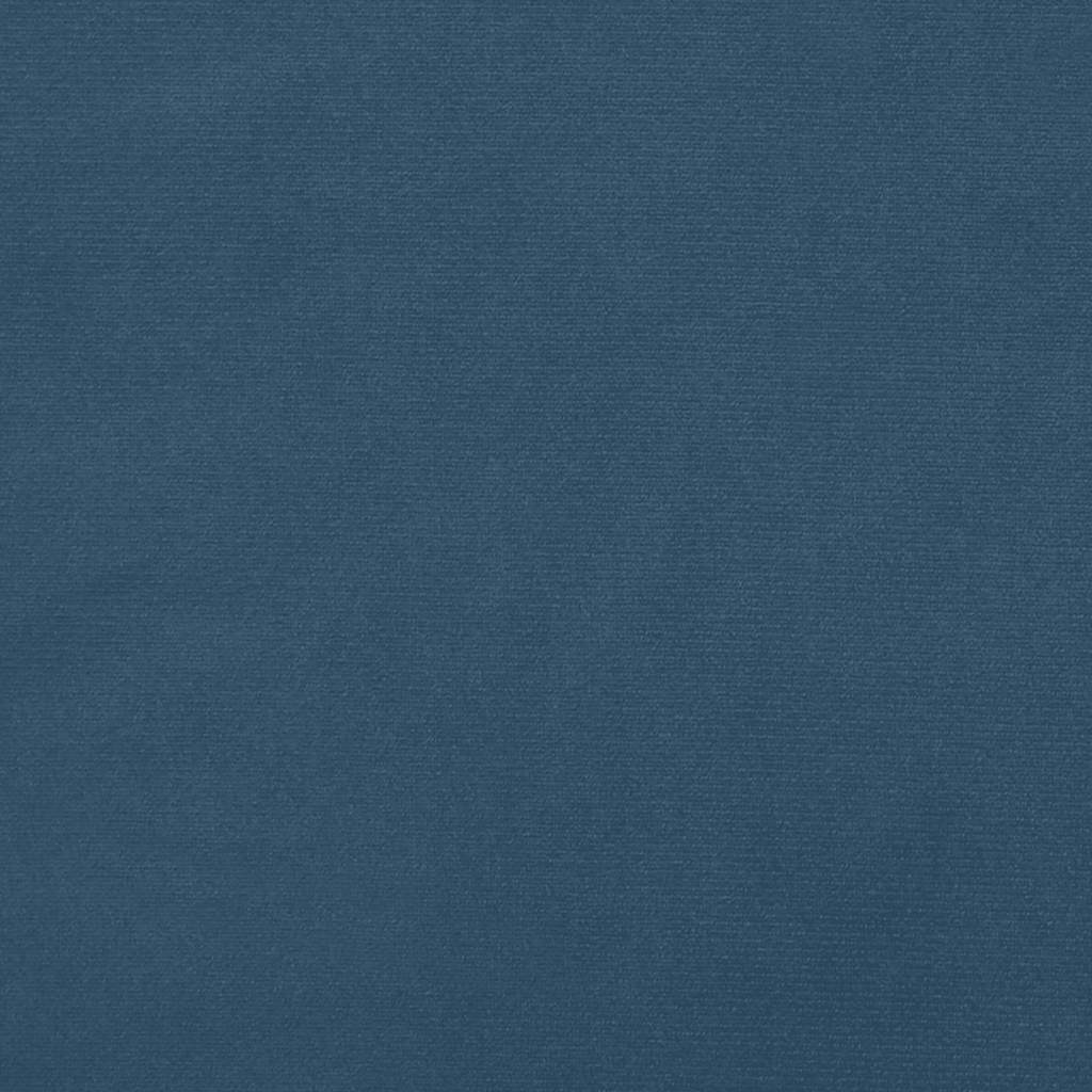 Taschenfederkernmatratze Mittel Dunkelblau 100x220x20 cm Samt