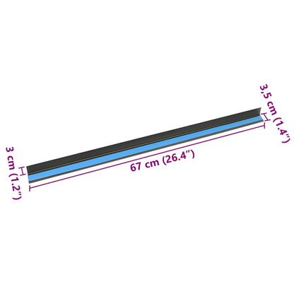 Treppenkantenprofile 10 pcs Champagner 67 x 3.5 x 3 cm