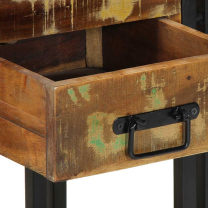 Nachttisch 2 pcs Mehrfarbig 40 x 35 x 50 cm Massives Altholz