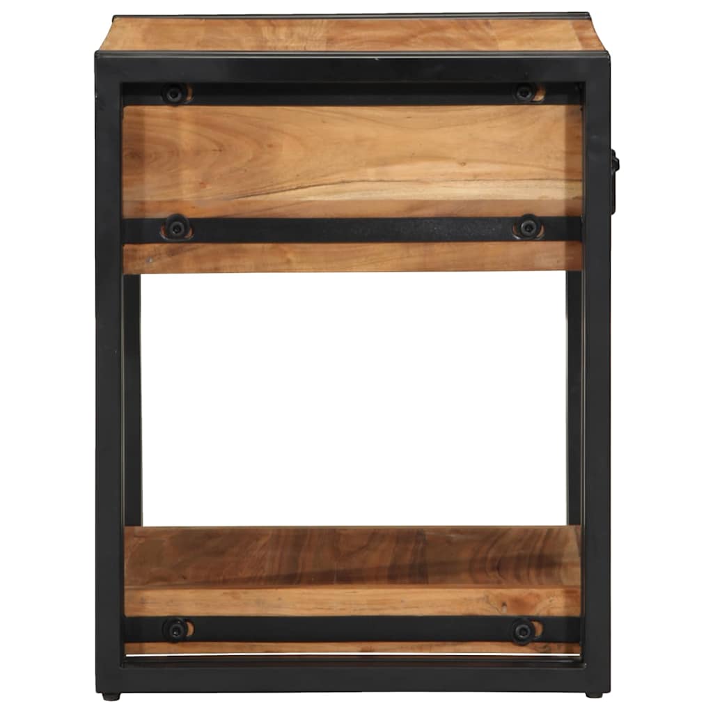 Nachttisch Braun 40 x 40 x 50 cm Massivholz Akazie