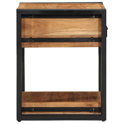 Nachttisch Braun 40 x 40 x 50 cm Massivholz Akazie