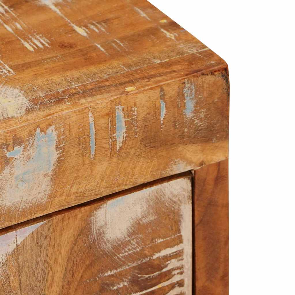 Nachttisch 2 pcs Braun 35 x 33 x 48 cm Massivholz Altholz