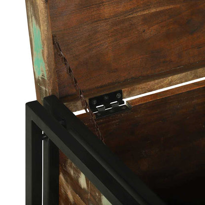 Aufbewahrungsbox Braun und Schwarz 60 x 40 x 41 cm Altholz