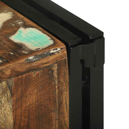 Weinregal 35 x 35 x 39 cm Massives upgecyceltes Holz