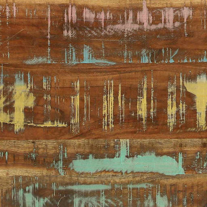 Weinregal 35 x 35 x 39 cm Massives upgecyceltes Holz