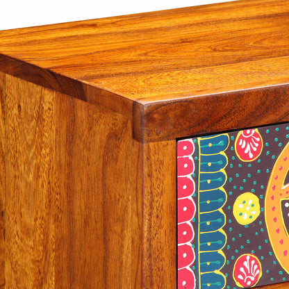 Nachttisch Braun 40 x 35 x 35 cm Massivholz Akazie