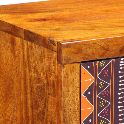 Nachttisch mit Schubladen Braun 35 x 30 x 22 cm