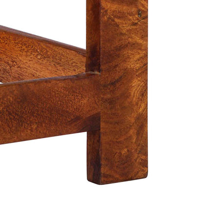 Florale Endtabelle mit Schubladen Braun 35 x 35 x 75 cm