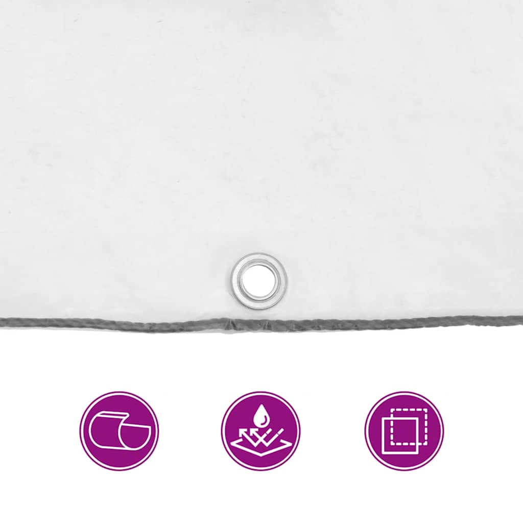 Transparente Plane mit Ösen 3x8 m Polyethylen