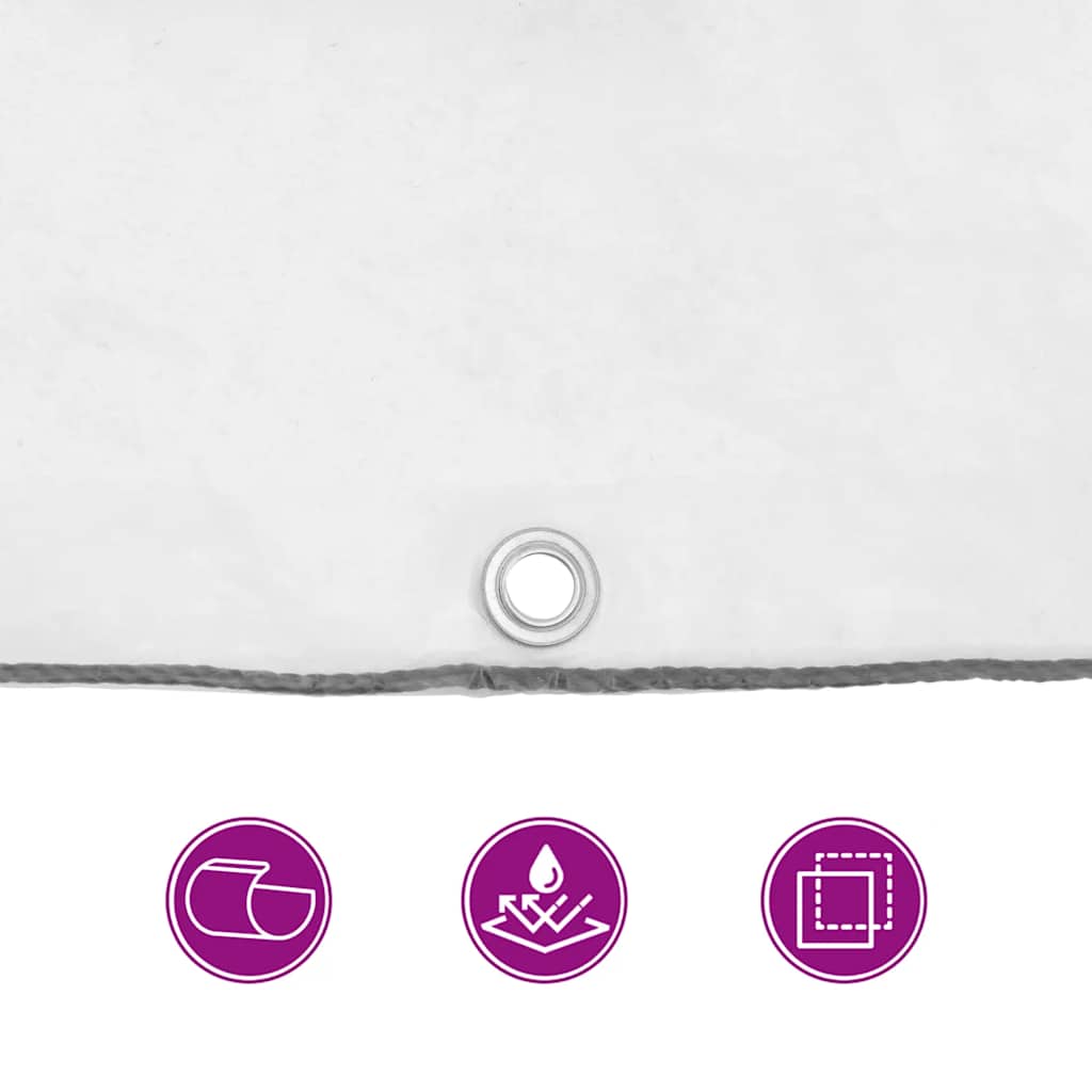 Transparente Plane mit Ösen 5x5 m Polyethylen