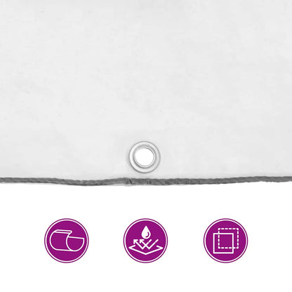 Transparente Plane mit Ösen 5x5 m Polyethylen