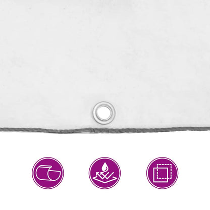 Transparente Plane mit Ösen 5x12 m Polyethylen