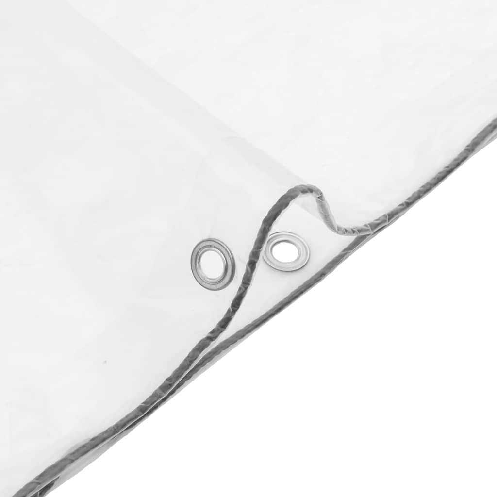 Transparente Plane mit Ösen 6x10 m Polyethylen