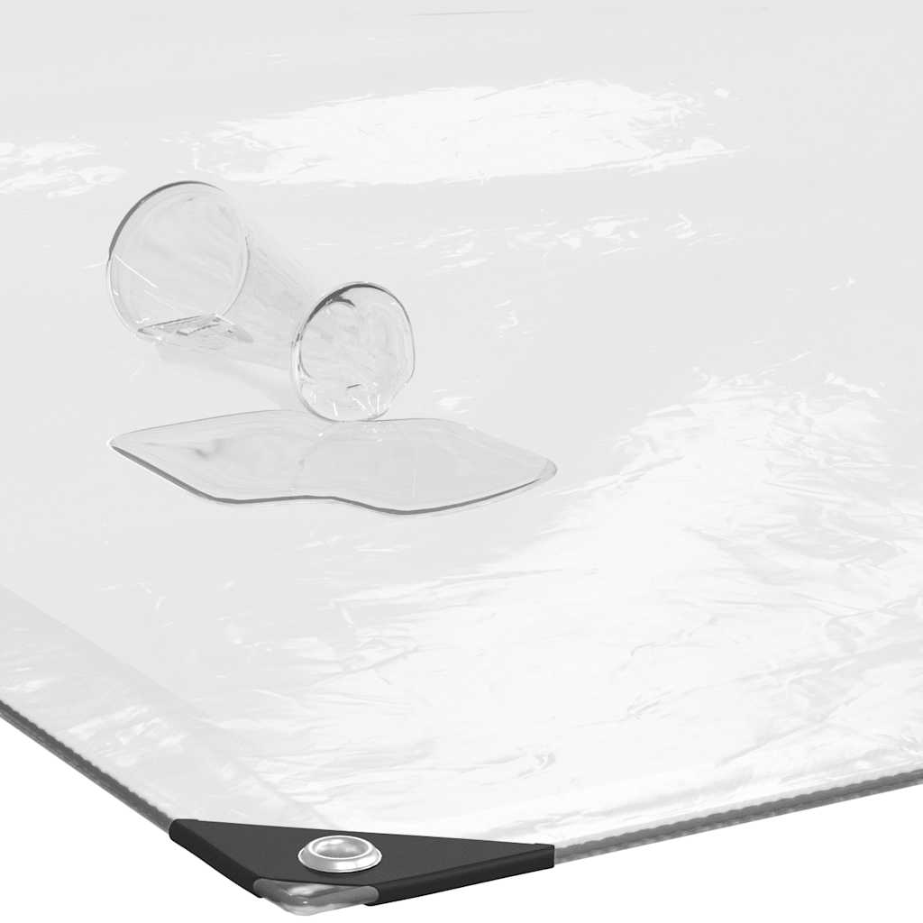 Transparente Plane mit Ösen 8x12 m Polyethylen