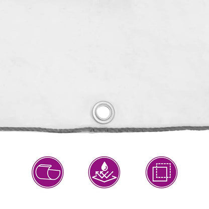 Transparente Plane mit Ösen 10x10 m Polyethylen