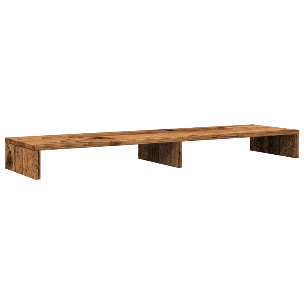 Monitorständer Altholz-Optik 100x27x10 cm Holzwerkstoff