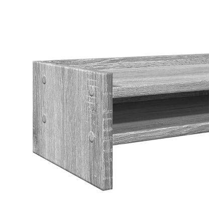 Monitorständer Grau Sonoma 100x24x16 cm Holzwerkstoff