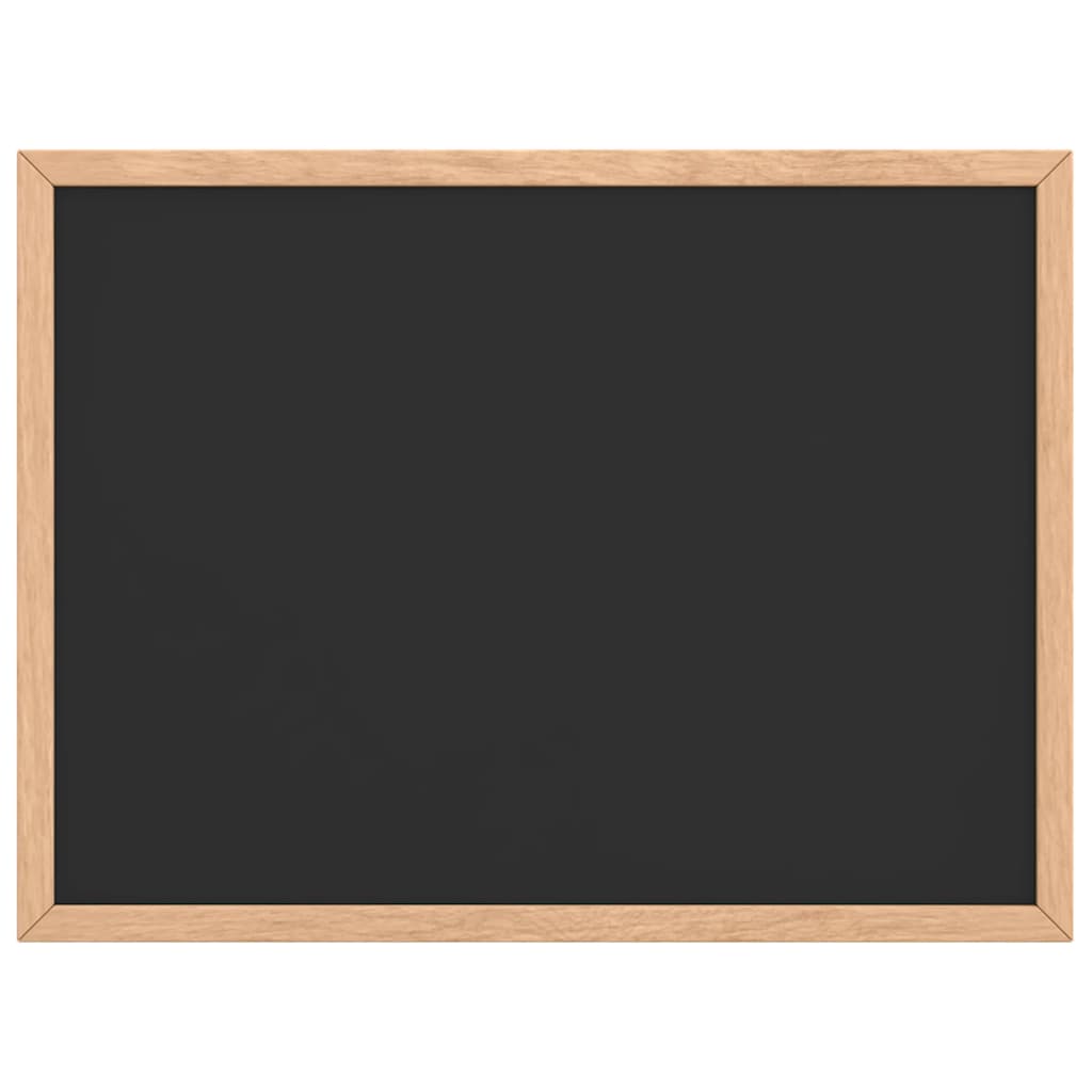Kreidetafel mit massivem Kiefernholzrahmen Schwarz 40x30 cm