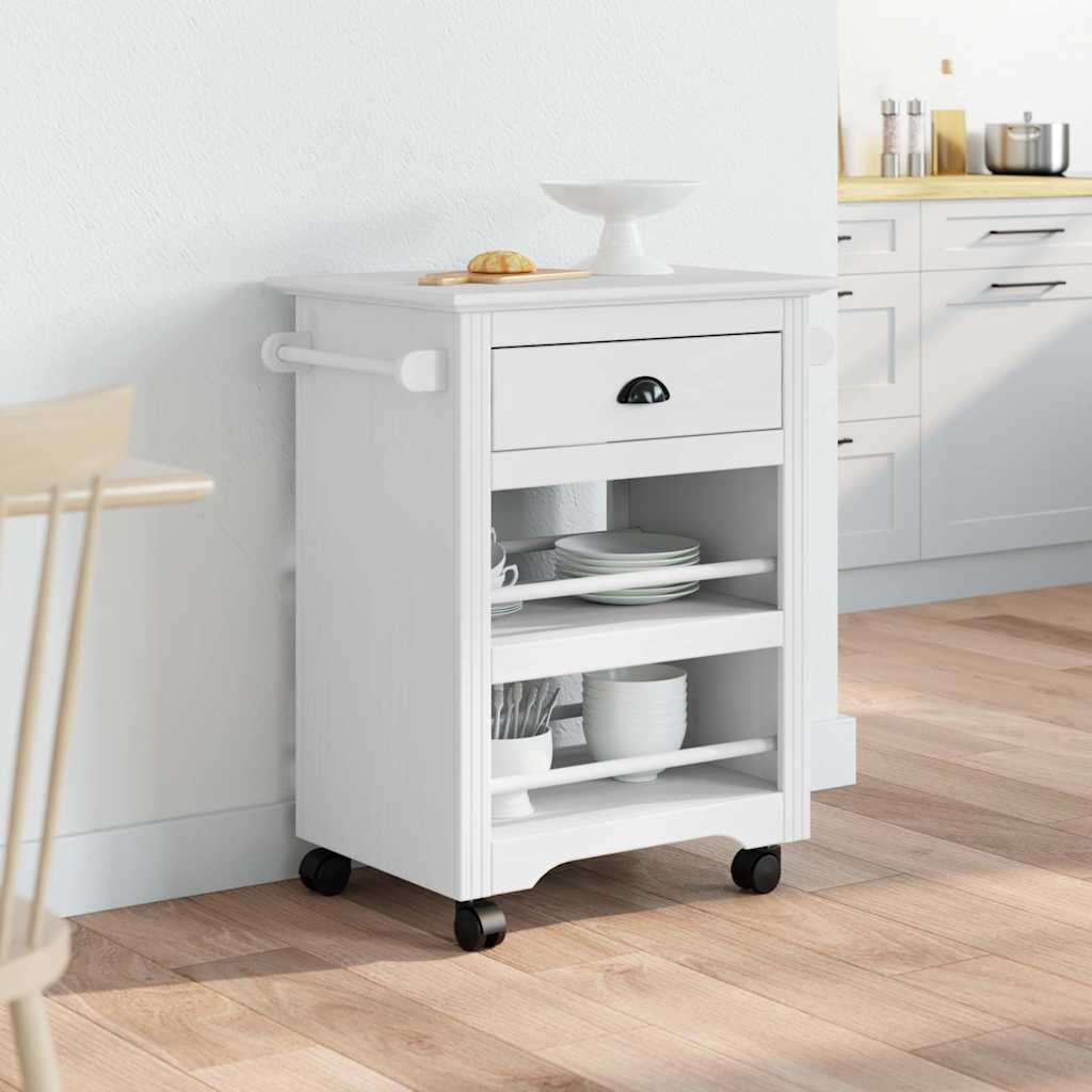 Küchenwagen BODO Weiß 67,5x45x80 cm