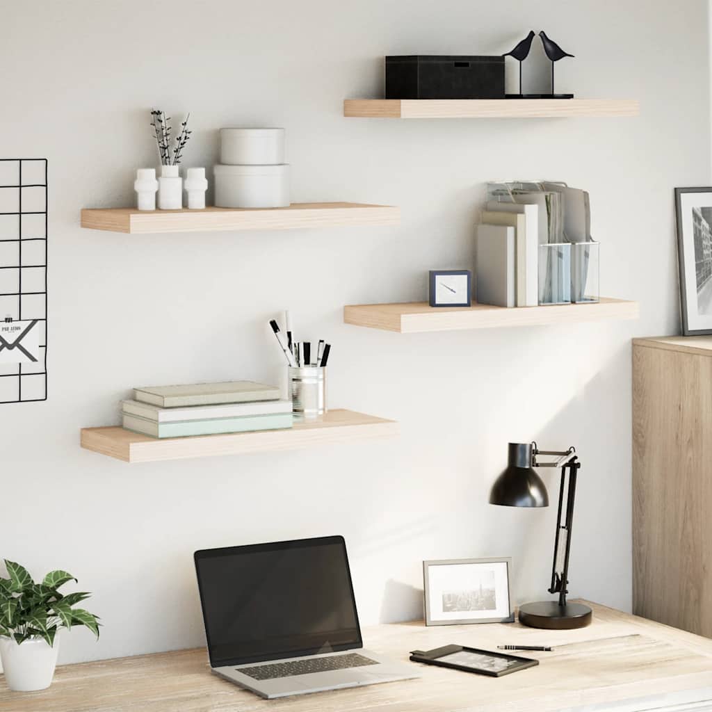 Schweberegale 4 Stk. 60x23,5x4 cm Holzwerkstoff