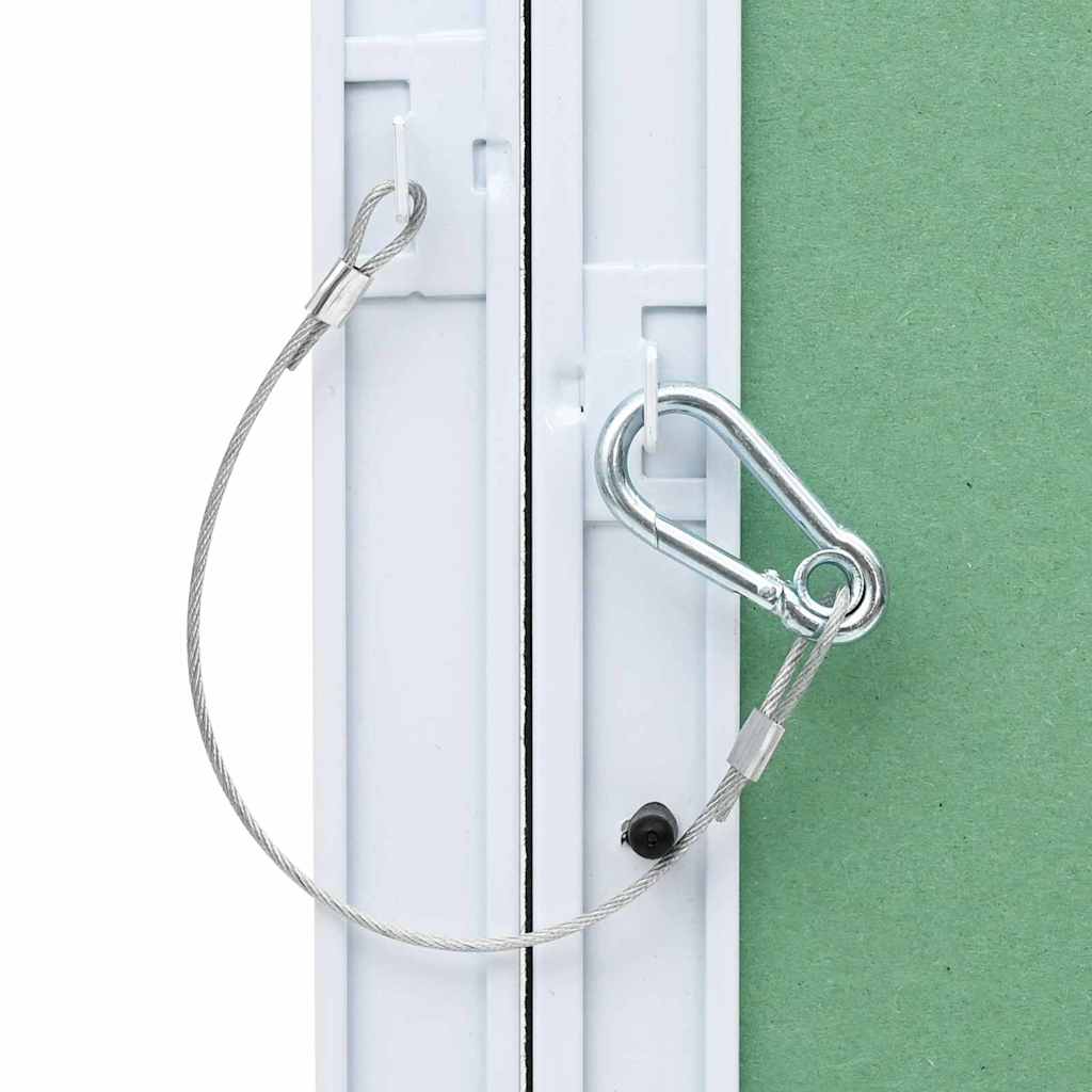 Zugangsklappe Grün und Silber 35 x 55 cm