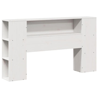 Kopfteil mit Stauraum Weiß 150 cm Massivholz Kiefer