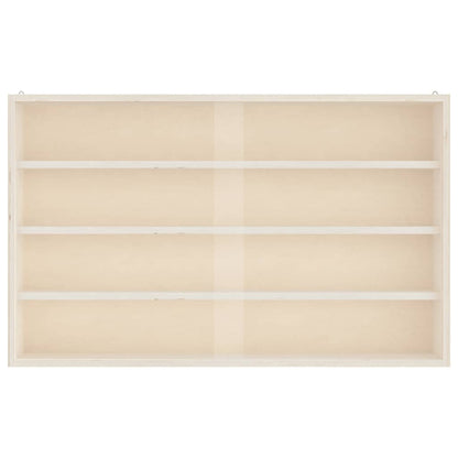 Sammlervitrine aus Holz mit Türen 60 x 8,5 x 37 cm