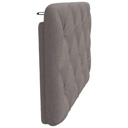 Kopfteil-Kissen Taupe 80 cm Stoff