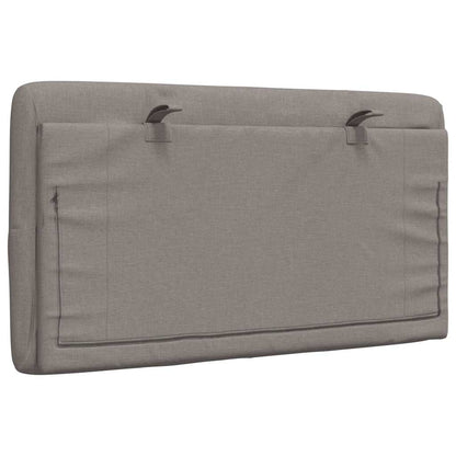 Kopfteil-Kissen Taupe 80 cm Stoff