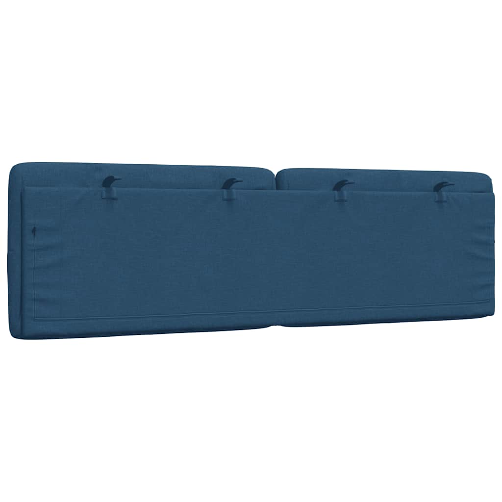 Kopfteil-Kissen Blau 160 cm Stoff