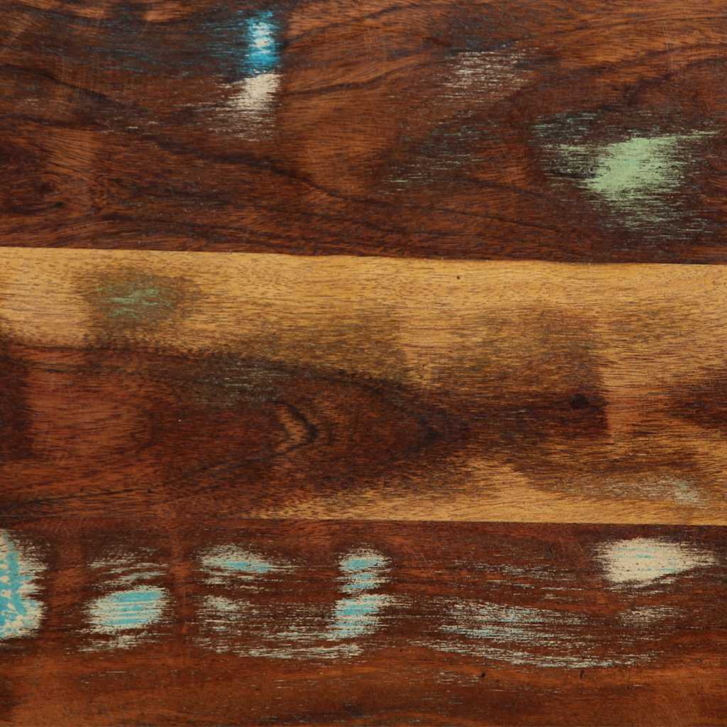 Kopfteil 100 cm Altholz Massivholz und Eisen