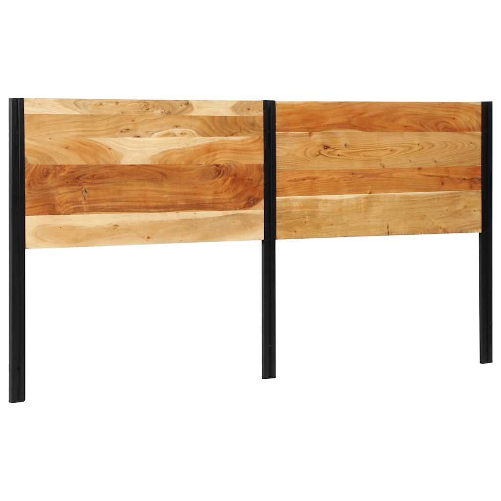 Kopfteil 200 cm Massivholz Akazie und Eisen