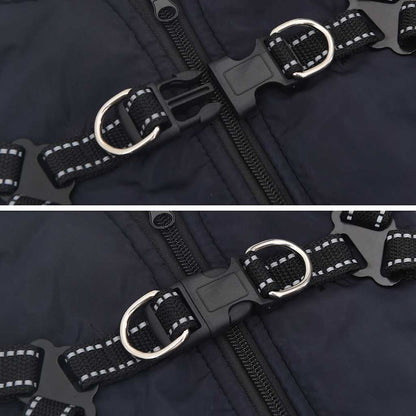 Hundemantel Geschirr Wasserdicht Reflektierend Marineblau L24