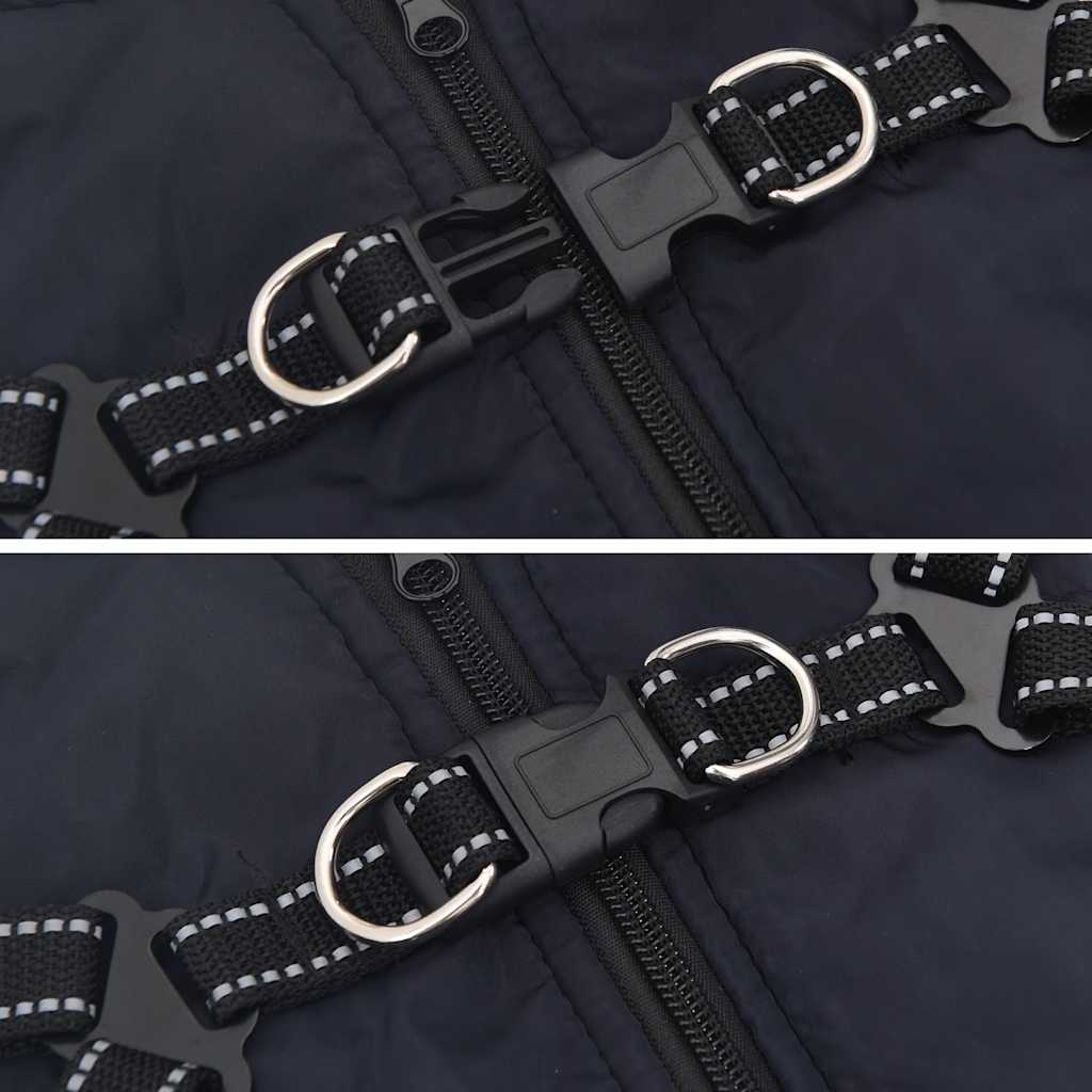 Hundemantel Geschirr Wasserdicht Reflektierend Marineblau L32