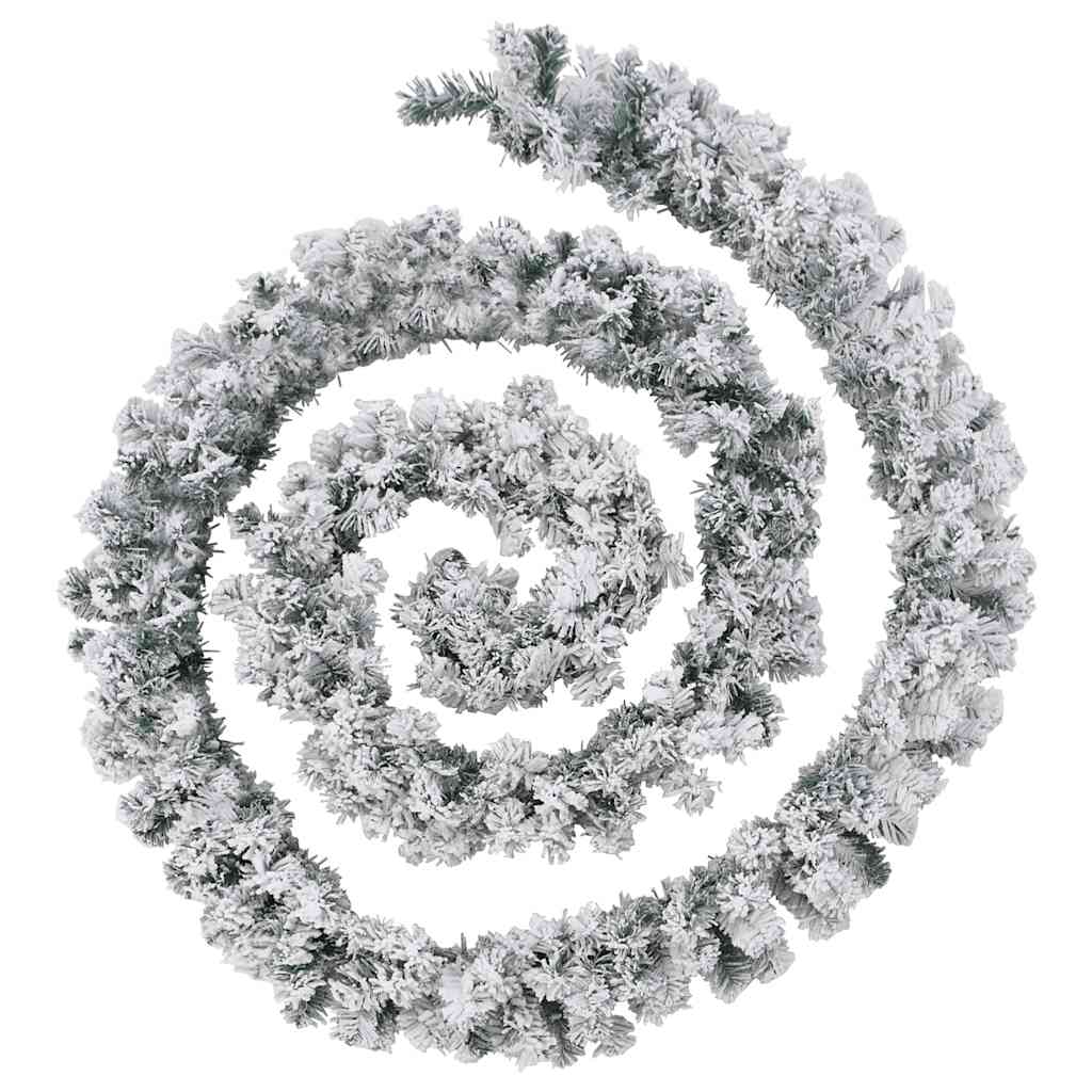 Weihnachtsgirlande mit LED-Lichtern Grün 5 m PVC