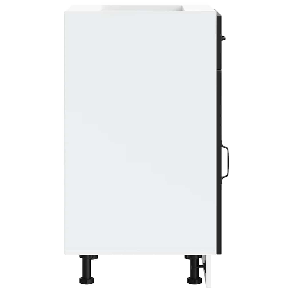 Küchenunterschrank Kalmar Schwarz Holzwerkstoff