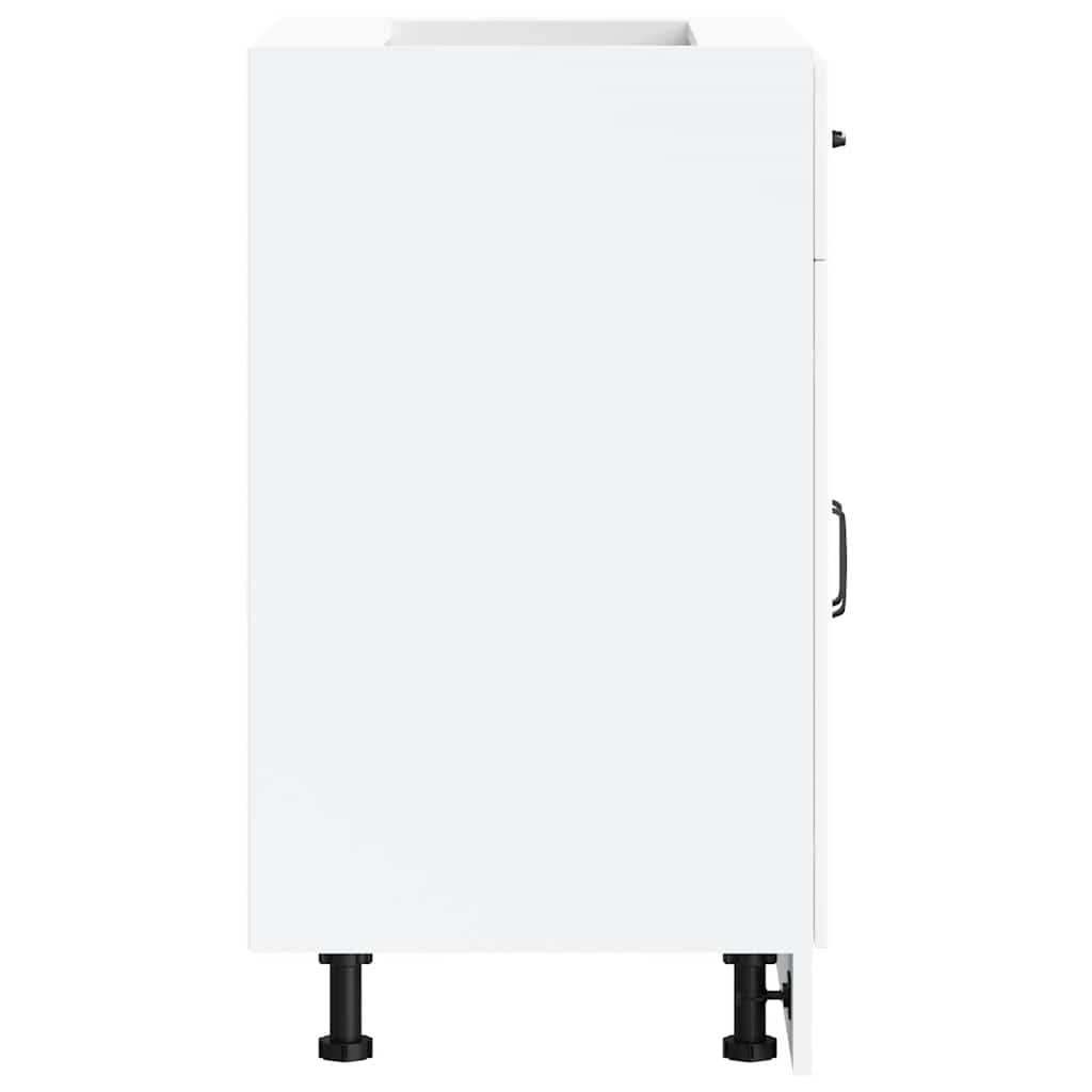 Küchenunterschrank Kalmar Weiß Holzwerkstoff