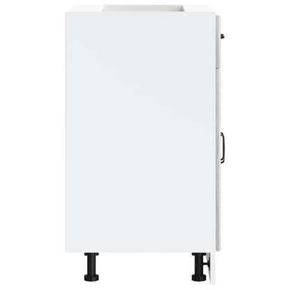 Küchenunterschrank Kalmar Grau Sonoma Holzwerkstoff