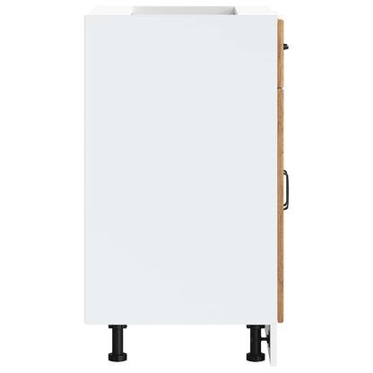 Küchenunterschrank Kalmar Altholz-Optik Holzwerkstoff