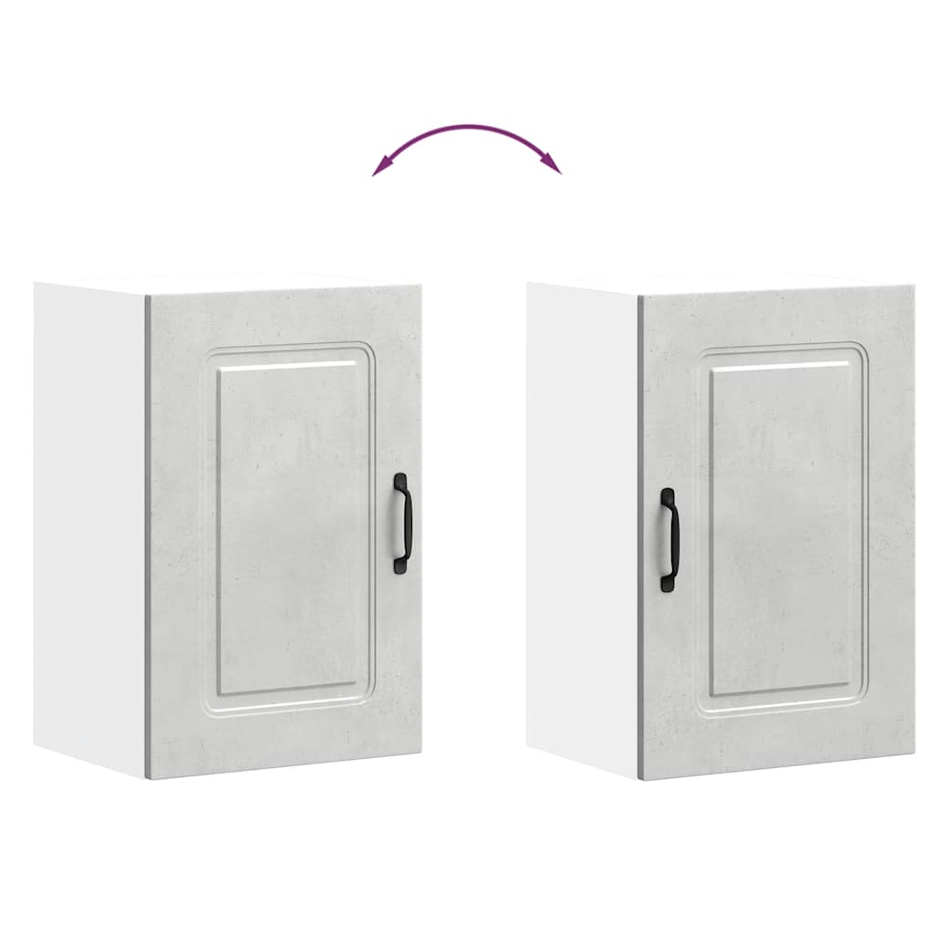 Küchen-Hängeschrank Kalmar Betongrau Holzwerkstoff