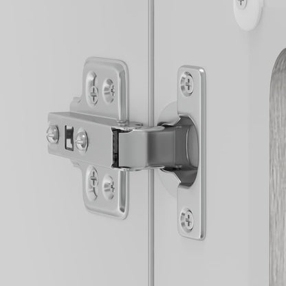 Küchen-Hängeschrank mit Glastür Kalmar Grau Sonoma Holzwerkstoff