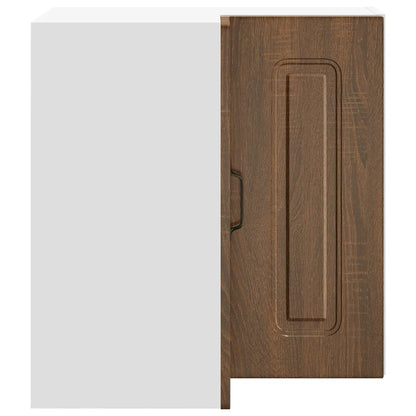 Küchen-Eckhängeschrank Kalmar Braun Eichen-Optik Holzwerkstoff