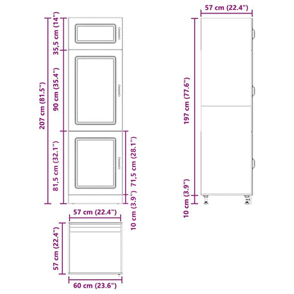 Küchenschrank Kalmar Weiß Holzwerkstoff