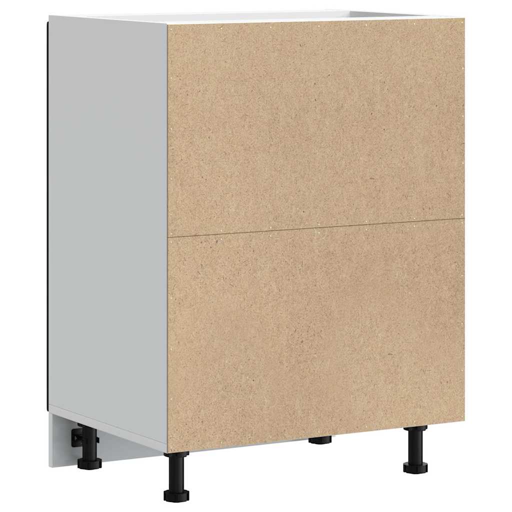 Spülenunterschrank Lucca Schwarz Holzwerkstoff