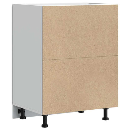 Spülenunterschrank Lucca Schwarz Holzwerkstoff