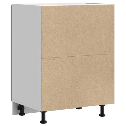 Spülenunterschrank Lucca Braun Eichen-Optik Holzwerkstoff