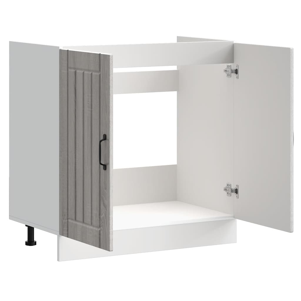 Spülenunterschrank Lucca Grau Sonoma Holzwerkstoff