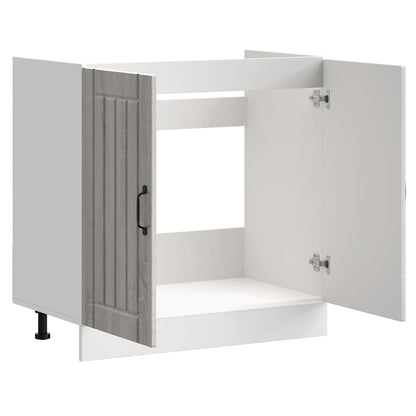 Spülenunterschrank Lucca Grau Sonoma Holzwerkstoff