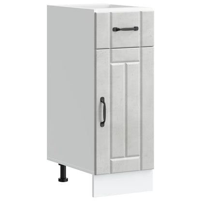 Küchen-Unterschrank Lucca Betongrau Holzwerkstoff