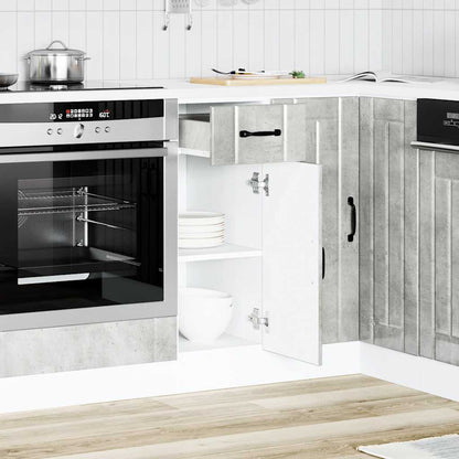 Küchen-Unterschrank Lucca Betongrau Holzwerkstoff